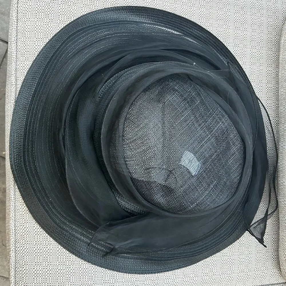 Scala Pronto Hat Derby Church Fancy Wide brim Black
